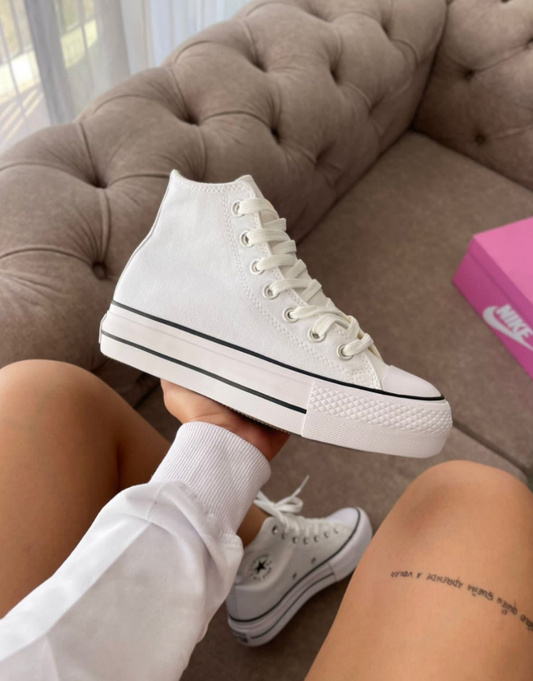 TENIS CONVERSE PLATAFORMA WHITE DAMA