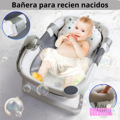 Bañera Tina Plegable Para Bebé Con Termo